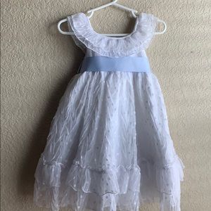 Laura Ashley white dress.